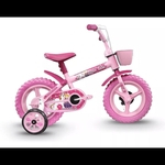 Bicicleta Infantil Track Bikes Arco Iris Aro 12 Rosa