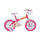 Bicicleta Infantil Track Bikes Arco-Íris, Rosa, Aro 12 - Track Bikes