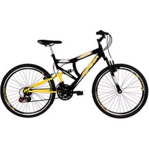 Bicicleta Inspire Full Suspension Aro 26 18V Preta/Amarela - Verden