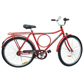 Bicicleta Monark Barra Circular Aro 26 - Vermelho