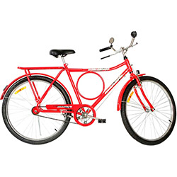 Bicicleta Monark Barra Circular CP Aro 26 - Vermelho