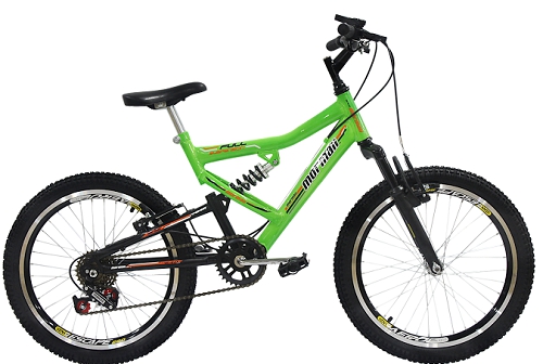 Bicicleta Mormaii Aro 20 Full FA240 6V Verde Neon - 2011862
