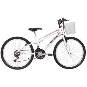 Bicicleta Mormaii Aro 24` Fantasy 21V C/Cesta Branca - 2011821