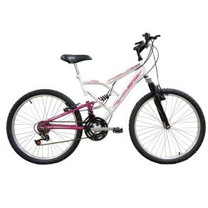Bicicleta Mormaii Aro 24 Full FA240 - Branco/Rosa