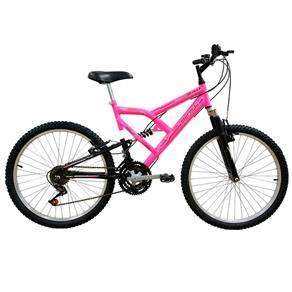 Bicicleta Mormaii Aro 24 Full FA240 - Rosa Fluor/Preta