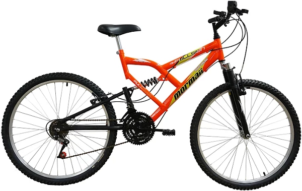 Bicicleta Mormaii Aro 26 Fullsion 18VLaranja Neon- 2011858