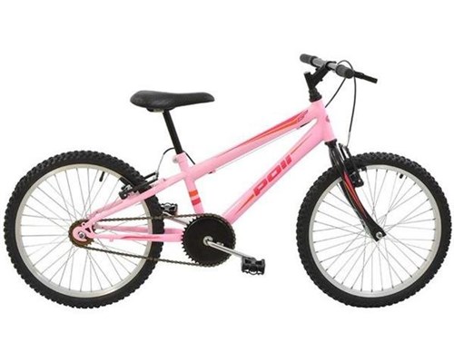 Bicicleta Polimet MTB Aro 20 Feminina Rosa