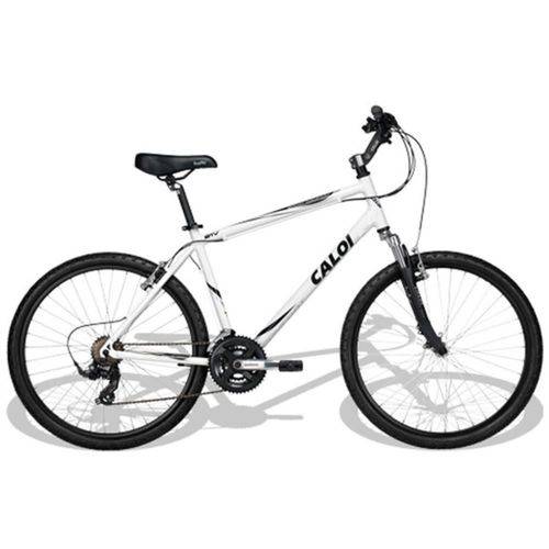 Bicicleta Sport Comfort Branco Aro 26 Alumínio 21 Marchas A10 - Caloi