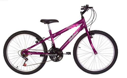 Tudo sobre 'Bicicleta Status Bike Belíssima Aro 24 18 Marchas - Violeta'