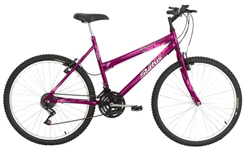 Bicicleta Status Bike Belíssima Aro 26 18 Marchas - Violeta