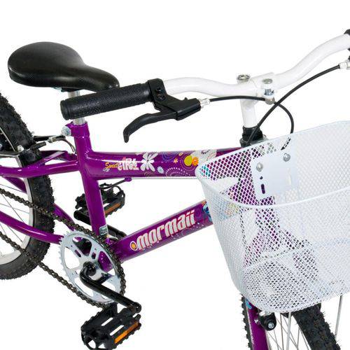 Tamanhos, Medidas e Dimensões do produto Bicicleta Sweet Girl Aro 20 Violeta - Mormaii