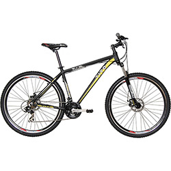 Bicicleta Tito Bikes MTB Aro 29 21 Velocidades Quadro 17,5 Preta/Amarela