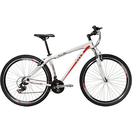 Bicicleta Tito Bikes MTB Aro 29 21 Velocidades Quadro 19 Branca/Vermelha