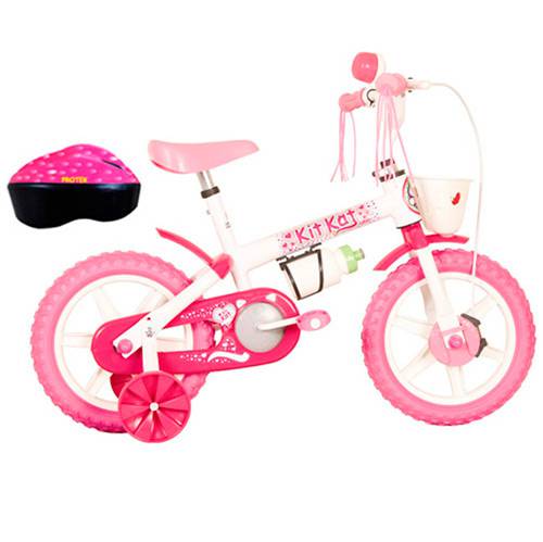 Tudo sobre 'Bicicleta TK3 Kit Kat com Acessórios Feminino Aro 12" Rosa'