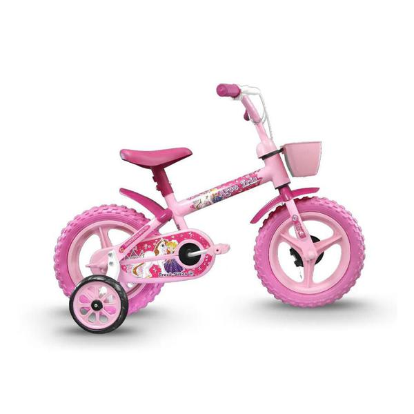 Bicicleta Track Bikes Arco Iris Infantil Rosa Aro 12