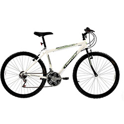Bicicleta Track & Bikes MTB Alumi Nio Mountainer 18V Aro 26 Branca