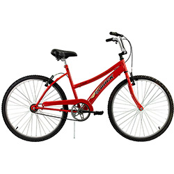 Bicicleta Track & Bikes Passeio Classic Sem Cambio Aro 26 Vermelha