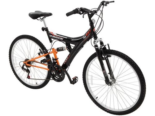 Bicicleta Track Bikes TB 100 PO Aro 26 - 18 Marchas Dupla Suspensão Quadro de Aço