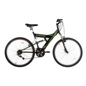 Bicicleta Track & Bikes TB 100XS Aro 26 Susp Dupla 18V - PRETO