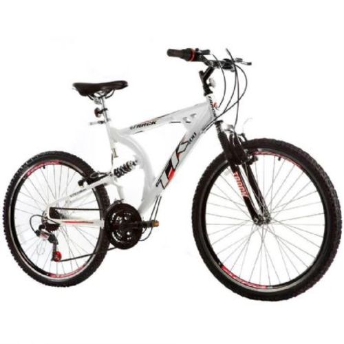 Bicicleta Track Bikes Xk-400, Branca, Aro 26, 21 Marchas, Dupla Suspensão