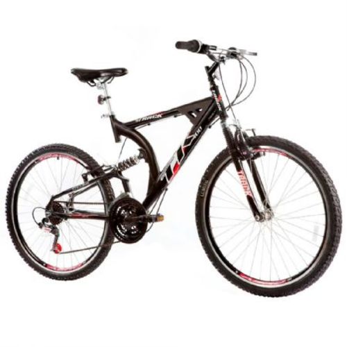 Bicicleta Track Bikes Xk-400, Preta, Aro 26, 21 Marchas, Dupla Suspensão