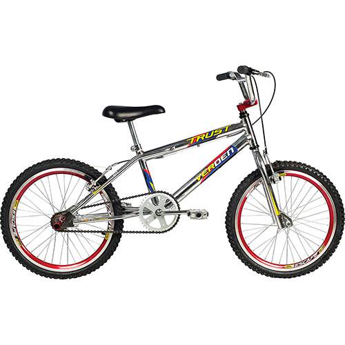 Bicicleta Verden Infantil Trust Cromo Aro 20 Vermelha