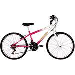 Bicicleta Verden Live Aro 24 18V Branca/Rosa