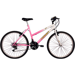 Bicicleta Verden Live Aro 26 18V Branco/Rosa
