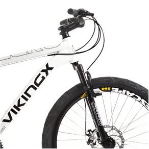 Bicicleta Vikingx 55 Aro 26 Freio à Disco 21 Marchas - Quadro 19 - Branca