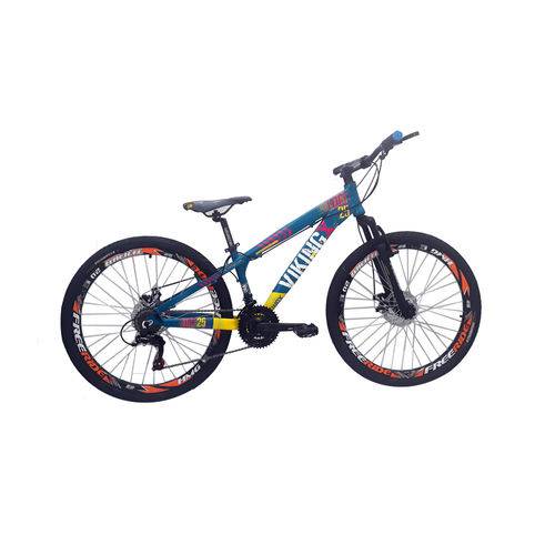 Tudo sobre 'Bicicleta Vikingx Tuff 25 Freeride Aro 26 Freio Á Disco 24v'