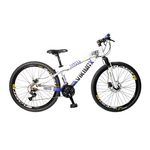 Bicicleta Vikingx Tuff X25 Shimano Freio a Disco Branco/azul
