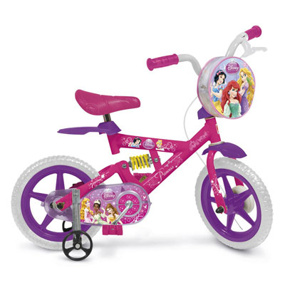 Bicicleta X Bike Aro 12 Infantil Princesas Disney Rosa - Bandeirante