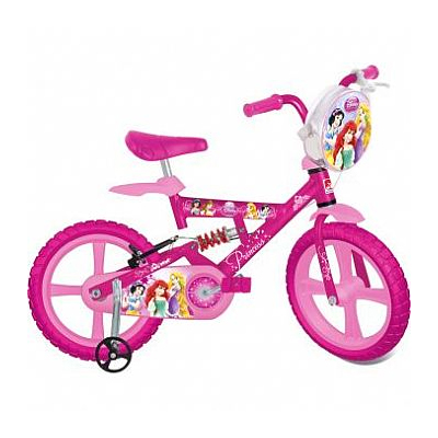Bicicleta X Bike Aro 14 Infantil Princesas Disney Rosa - Bandeirante