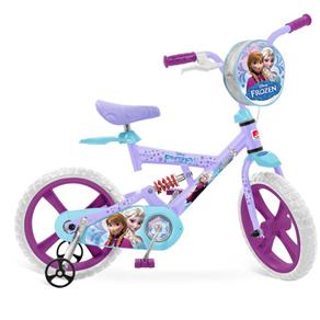 Bicicleta X-Bike Frozen Bandeirante - Aro 14 - Lilás