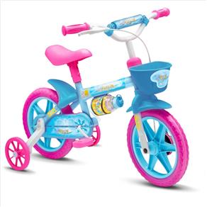 Bicicletinha Bicicleta Infantil Aro 12 - Nathor Aqua