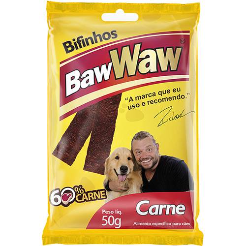 Tudo sobre 'Bifinho para Cães Carne 50g - Baw Waw'
