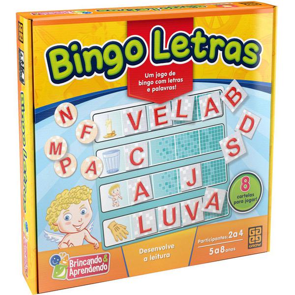 Bingo Letras Infantil 2320 Grow