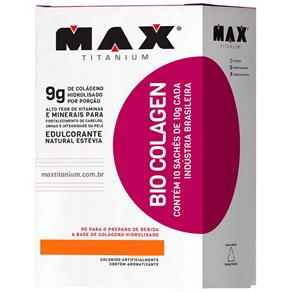 Bio Colagen - Max Titanium - 10 Sachês e 10g - Frutas Vermelhas