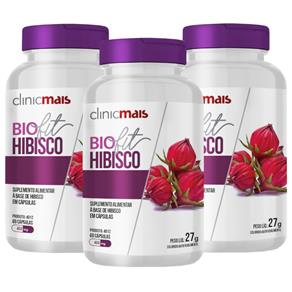 Biofit Hibisco 60 Cápsulas de 450mg Kit com 3