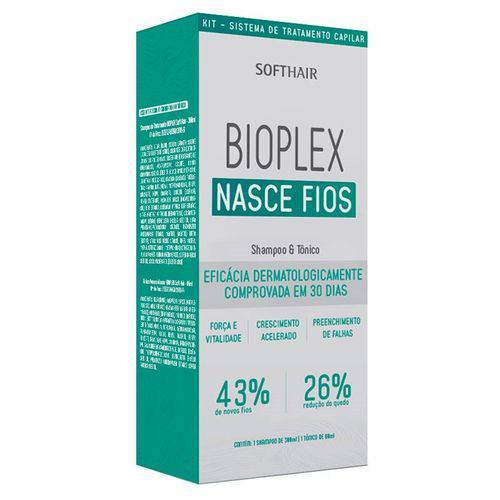 Bioplex Nasce Fios Shampoo Condicionador e Tônico SoftHair