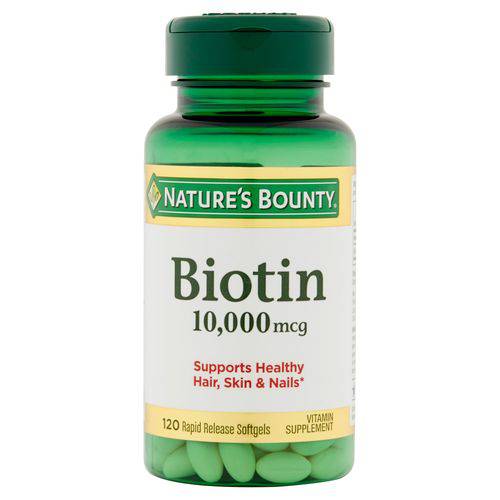 Tudo sobre 'Biotina 10,000 Mcg Nature's Bounty 120 Rapid Release SoftGels Importado'
