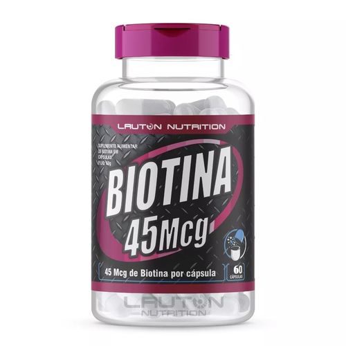 Biotina 45 Mcg 60 Capsulas Lauton Nutrition