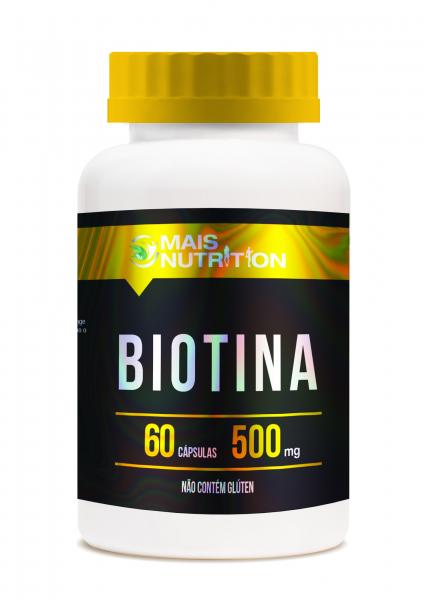 Biotina 500mg 60 Capsulas - Mais Nutrition