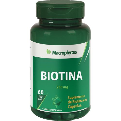 Biotina 250mg 60 Caps (vitamina H) Macrophytus