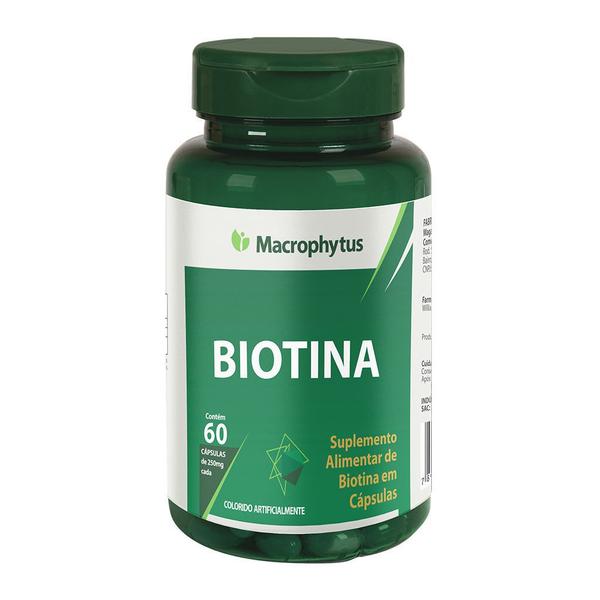 Biotina 250mg 60 Cápsulas - Macrophytus