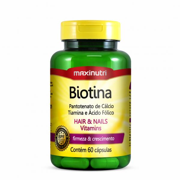Biotina Firmeza Crescimento Maxinutri 60 Cápsulas