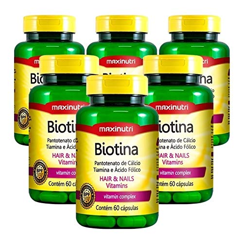 Biotina Firmeza & Crescimento Maxinutri 6x60 Cáps