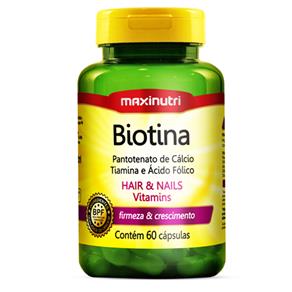 Biotina - Firmeza e Crescimento - Maxinutri - 60 Cápsulas