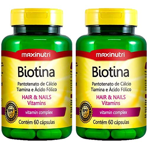 Biotina - 2 Unidades de 60 Cápsulas - Maxinutri