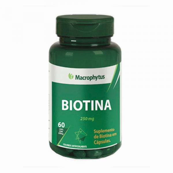 Biotina Vitamina H 250mg Macrophytus - 60caps